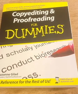 Copyediting and Proofreading for Dummies