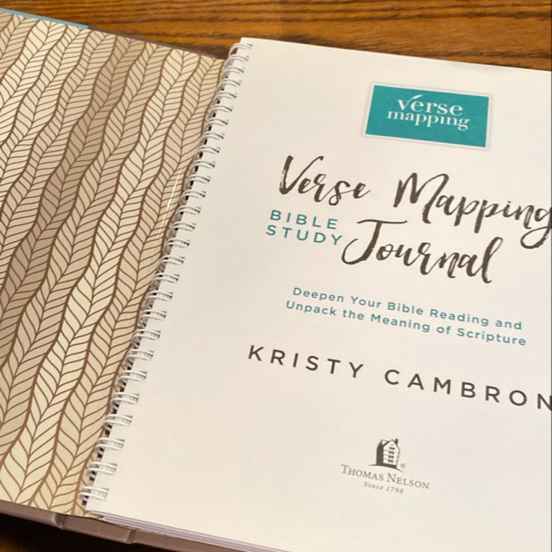 Verse Mapping Bible Study Journal