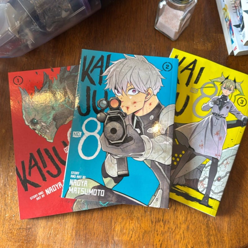 Kaiju No. 8, Vol. 1,2,&3
