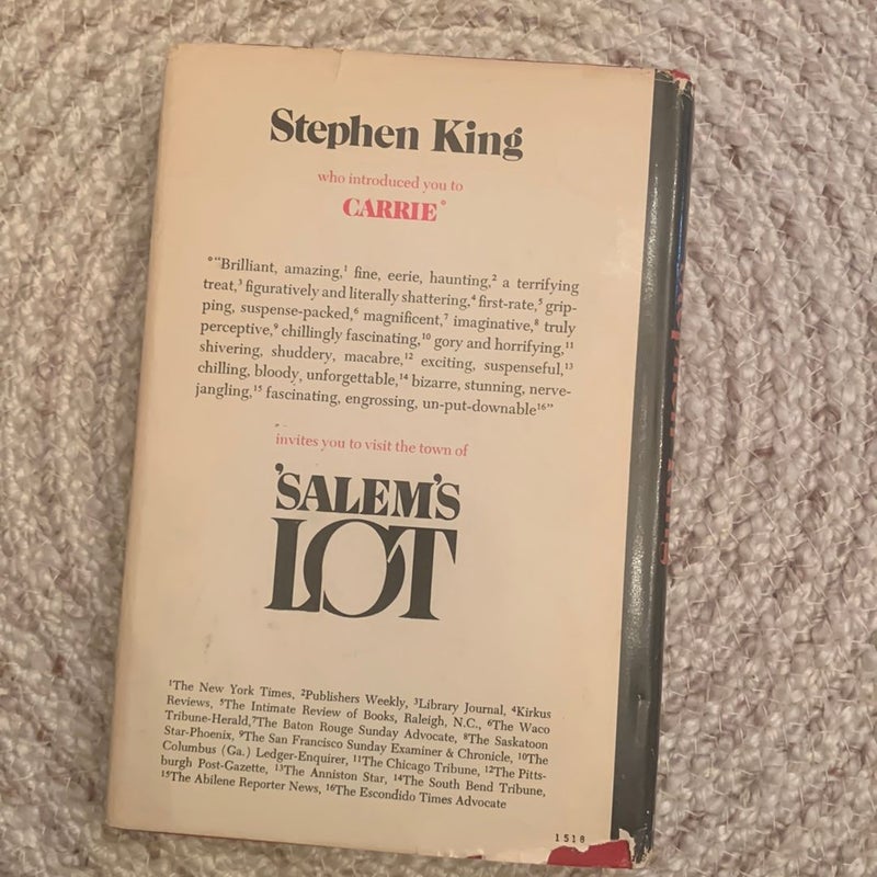 Salem's Lot (1975 Book Club Edition)