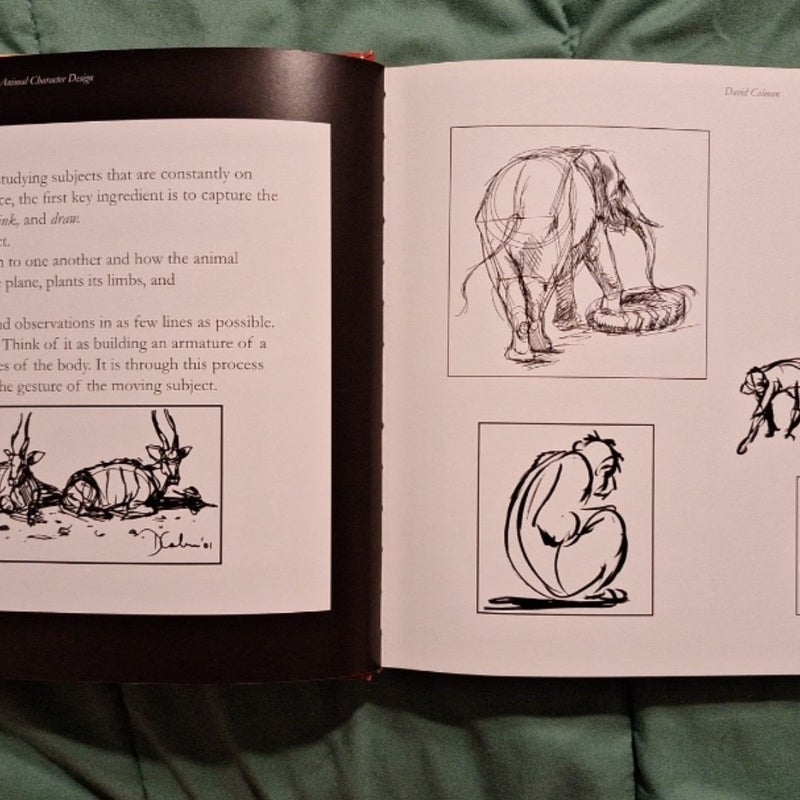 The Art of Animal Character Design with David Colman, First Edition, English