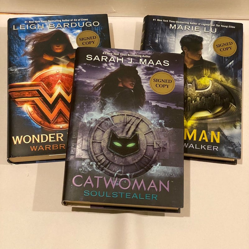 Catwoman, Batman, and Wonder Woman (SIGNED)