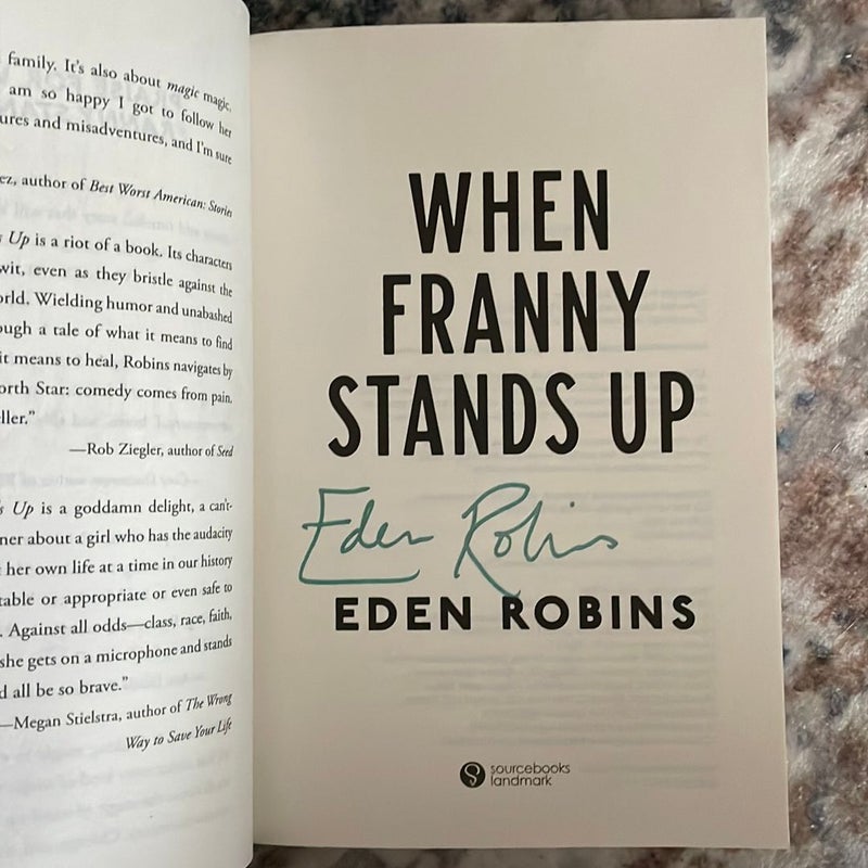 When Franny Stands Up **SIGNED COPY**