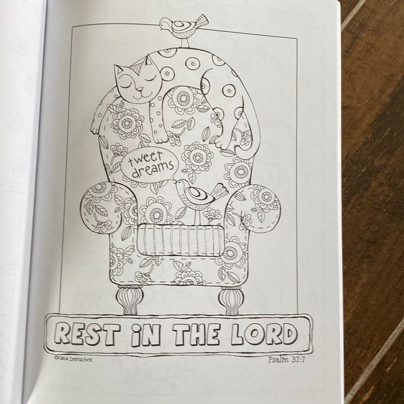 Simple Blessings Adult Coloring Book