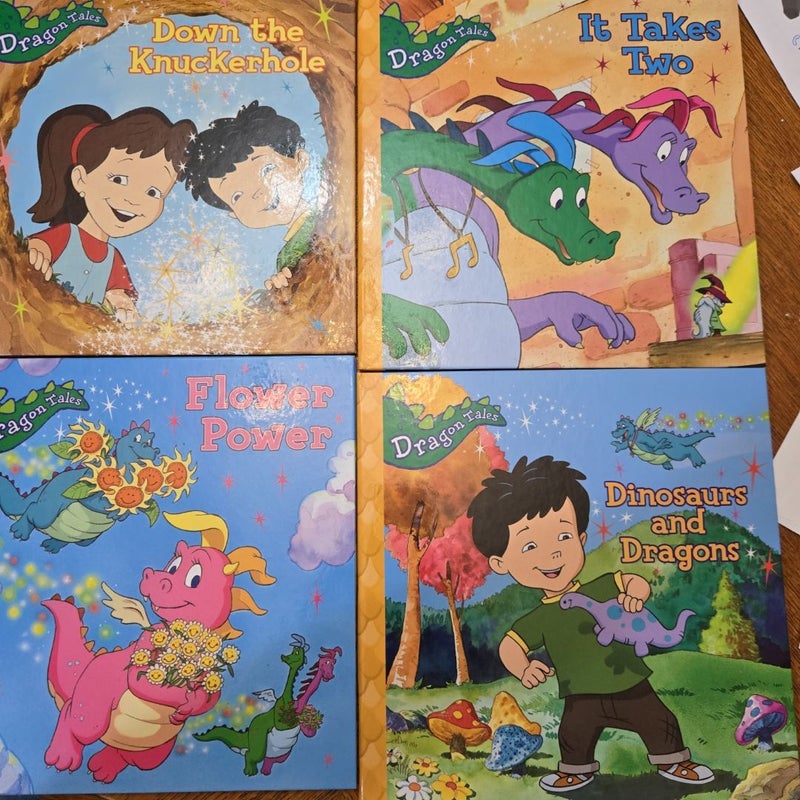 Dragon Tales 4 book lot, bundle, set, hardcover