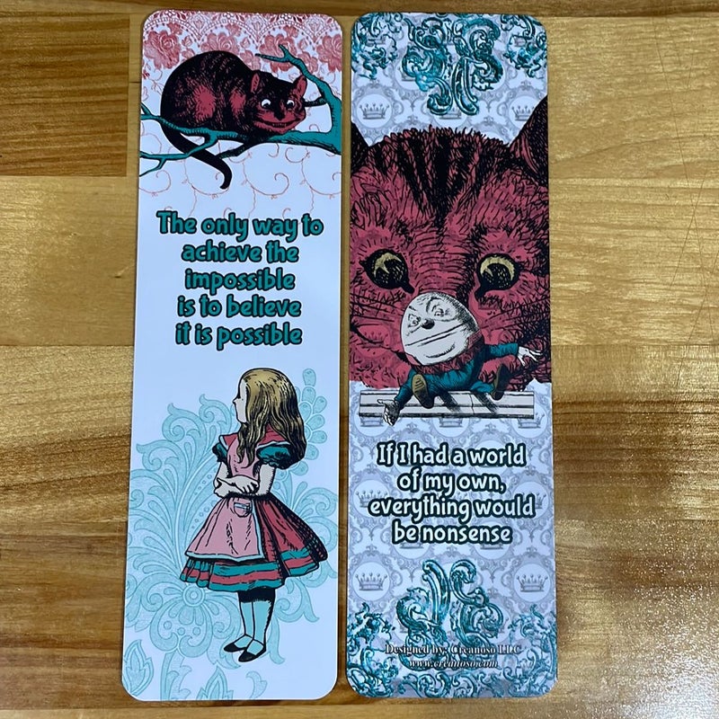 Alice in Wonderland Bookmark #3
