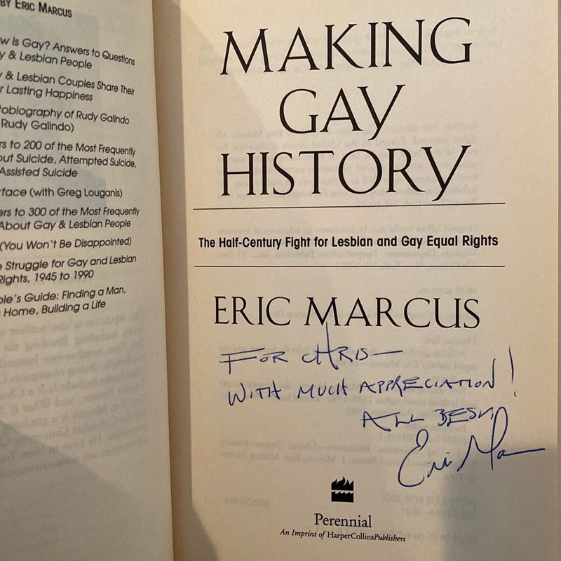 Making Gay History—Signed