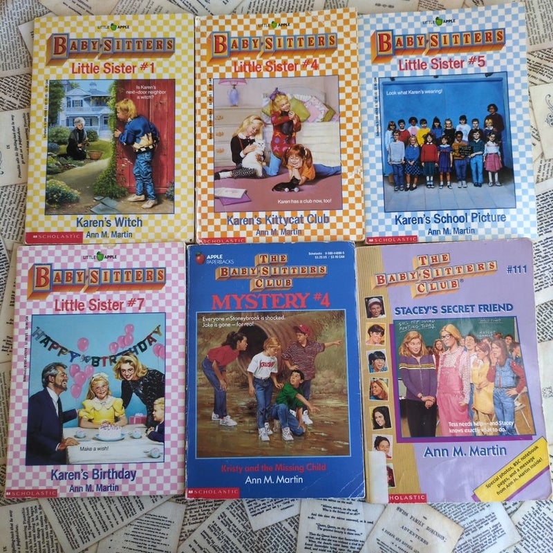 Baby-Sitters Club & Baby-Sitters Little Sister Bundle (6 Books)