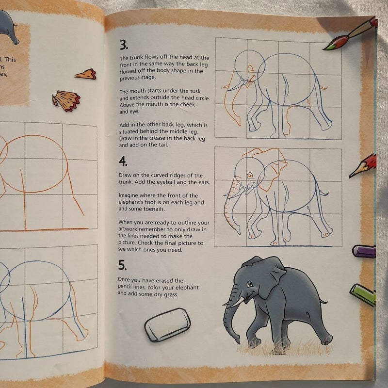 You Can Draw Wild Animals by Damien Toll (Very good, Pbk, 2005, Hinkler Books)