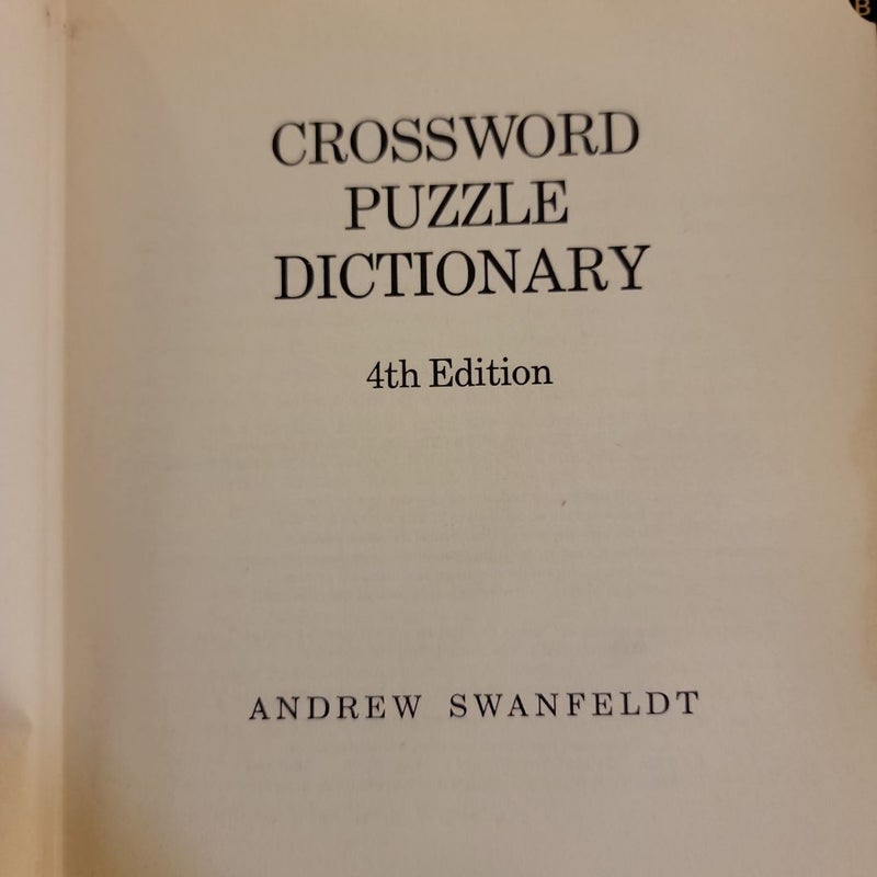 Crossword Puzzle Dictionary