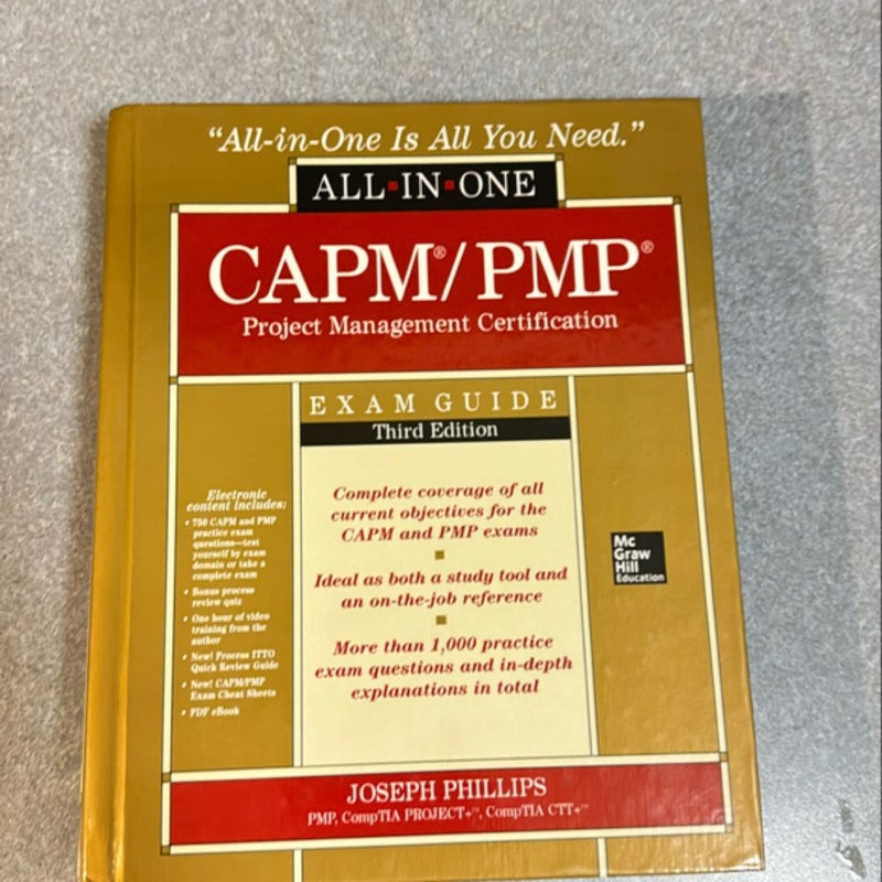 CAPM/PMP Project Management Certification All-In-One Exam Guide, Third Edition