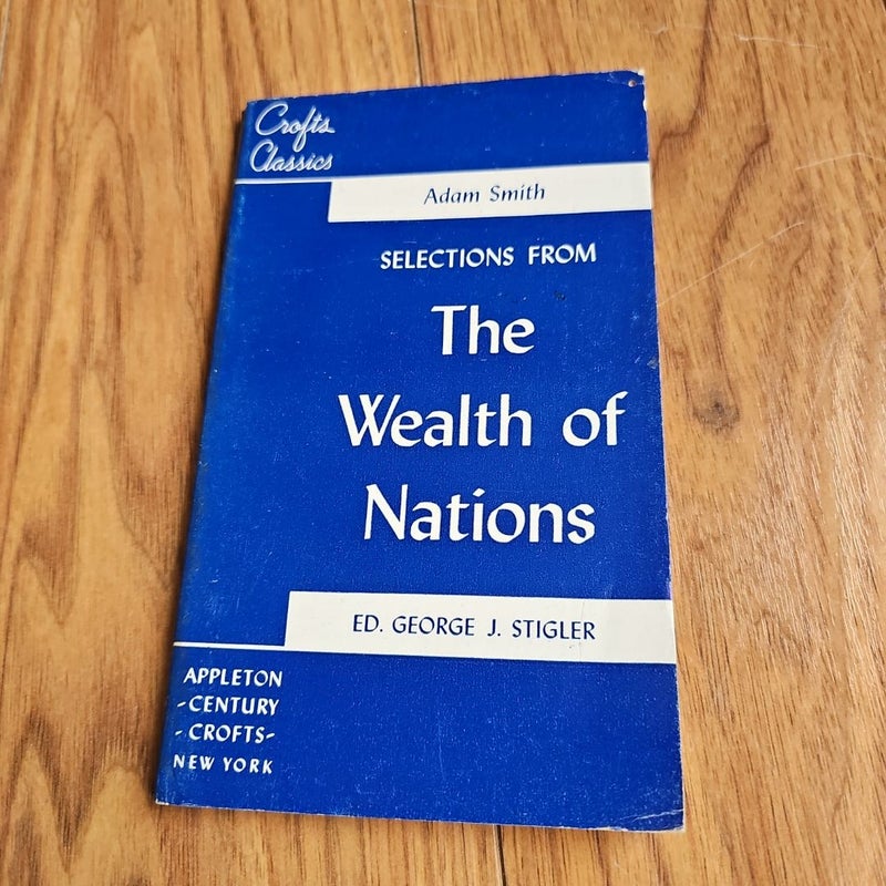 Selections from The Wealth of Nations