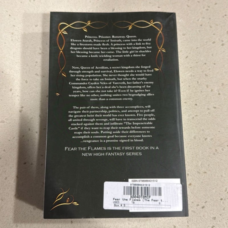 Fear the Flames OOP paperback