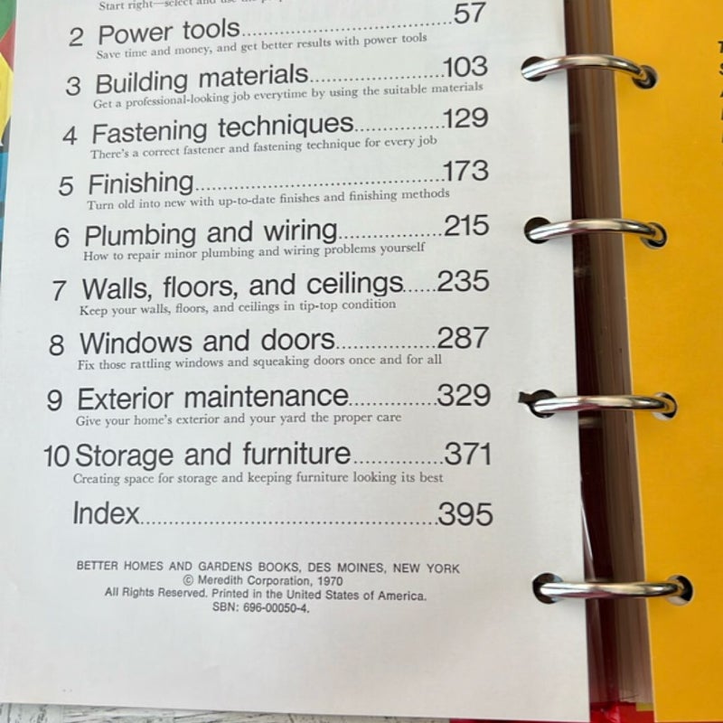 Better Homes and Gardens Handyman’s Book