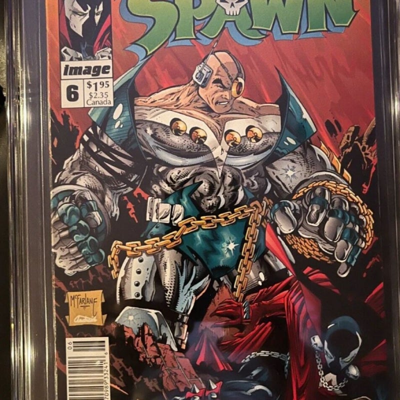 SPAWN #6  11/92 WHITE pages - NEWSSTAND VARIANT - Todd McFarlane
