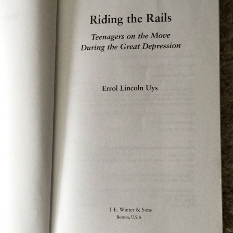 Riding the Rails by Errol Lincoln Uys
