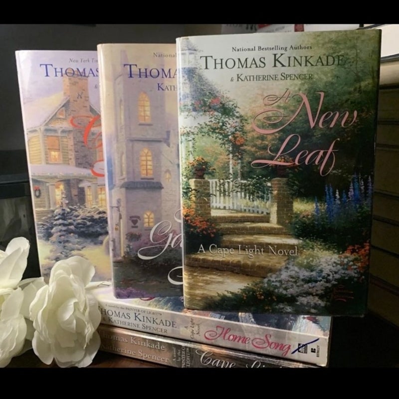 Thomas Kinkade 5-Book Lot Bundle A Christmas Promise Cape Light & More 