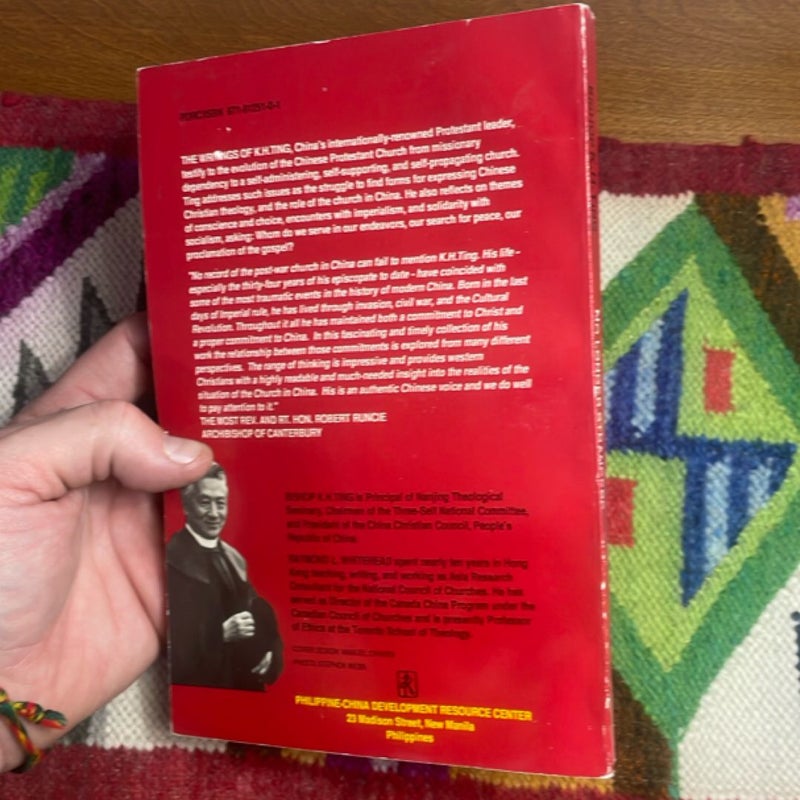 No Longer Strangers - Faith and Revolution in China: Selected Writings of K. H. Ting (1991, Asian Edition)