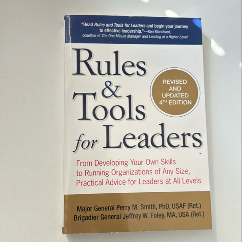 Rules and Tools for Leaders