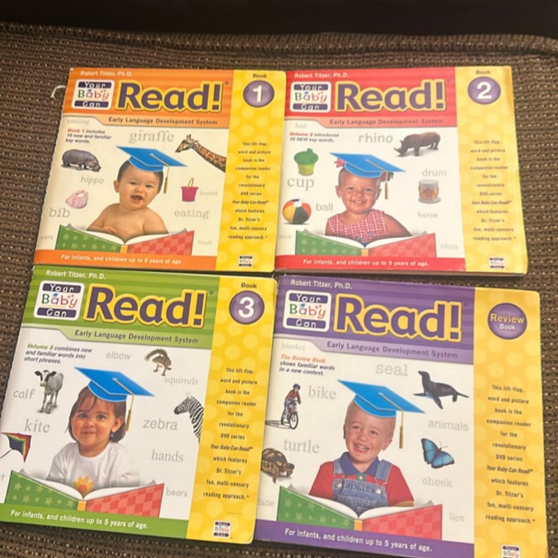 Your Baby Can Read Language Development DVD’s 1 2 3 Review SEALED