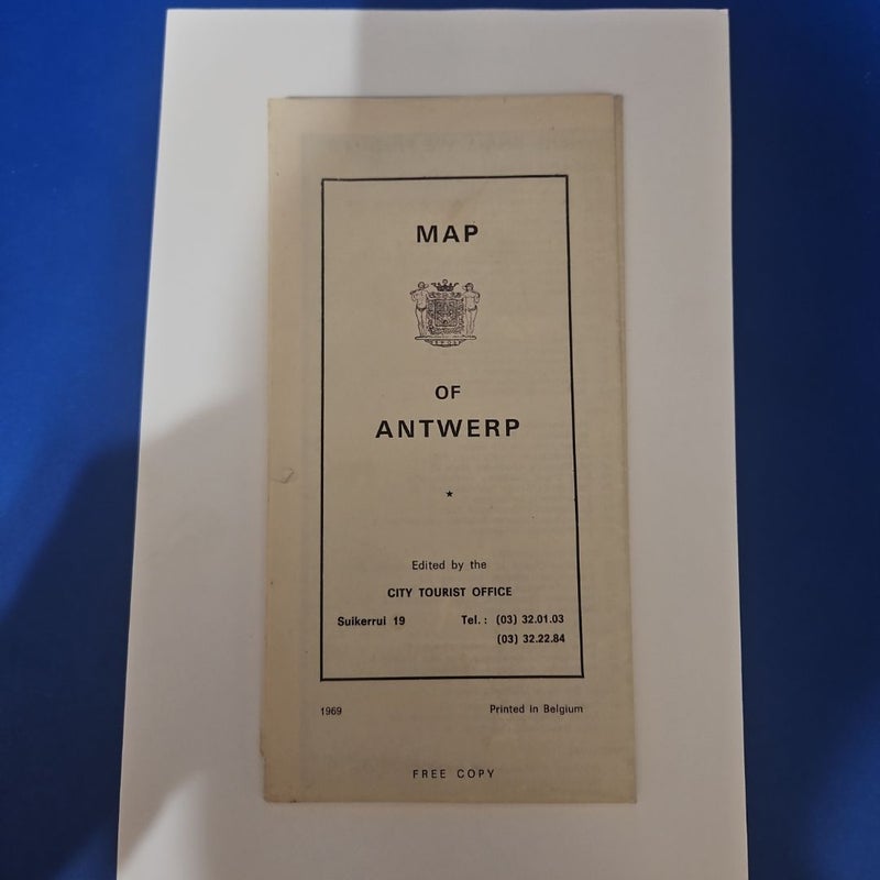 MAP of ANTWERP, BELGIUM