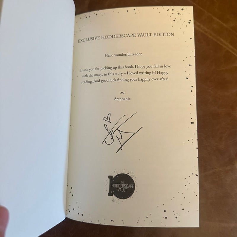 once upon a broken heart signed with special edition dust jacket Bluelyboo