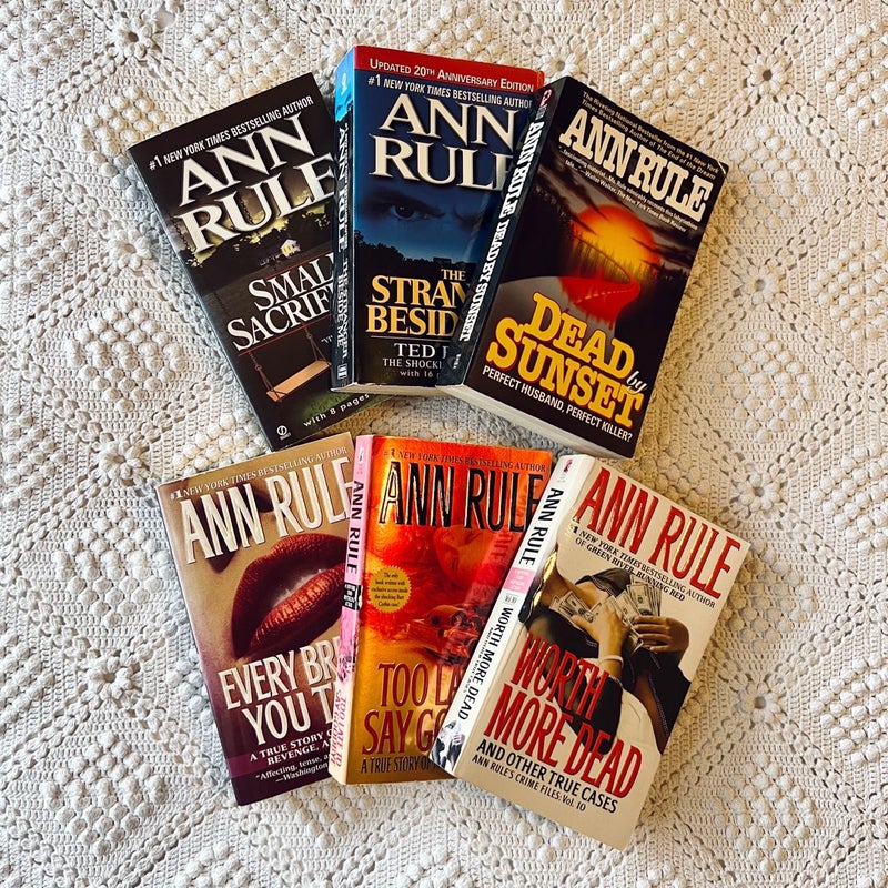 Ann Rule Lot of 6 True Crime BUNDLE 