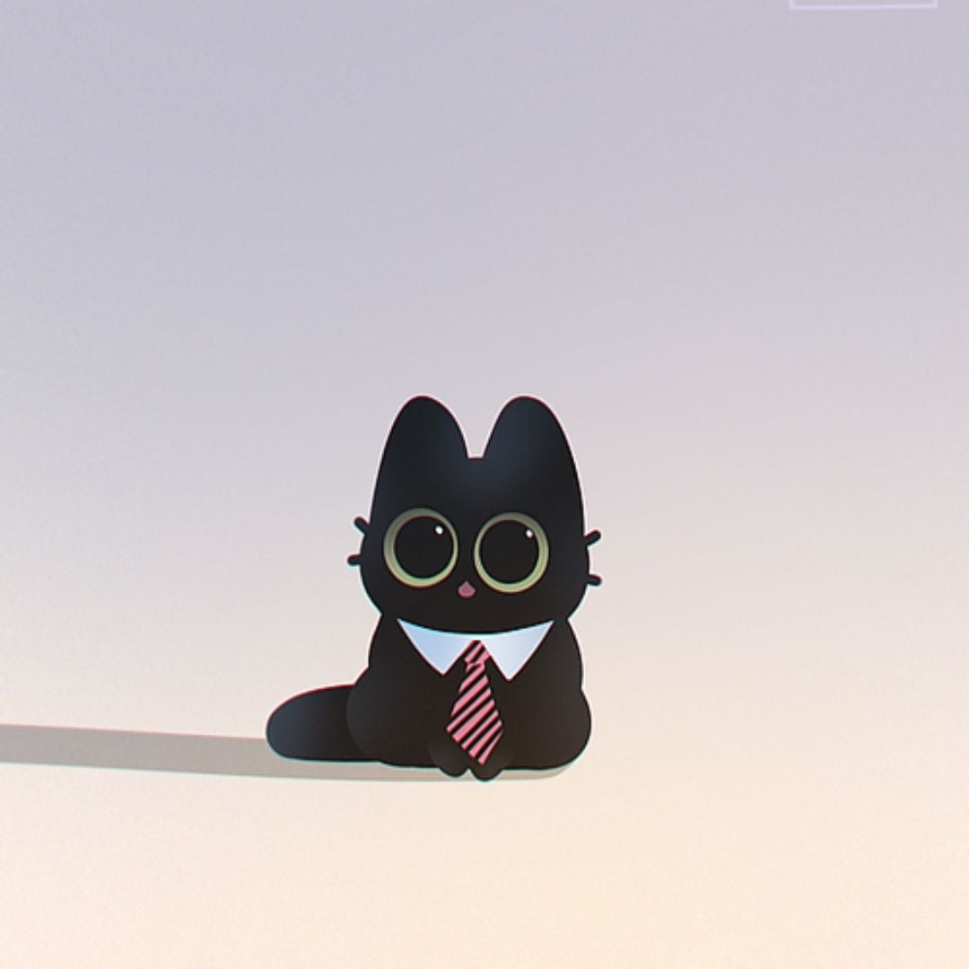 Librarian Black Cat