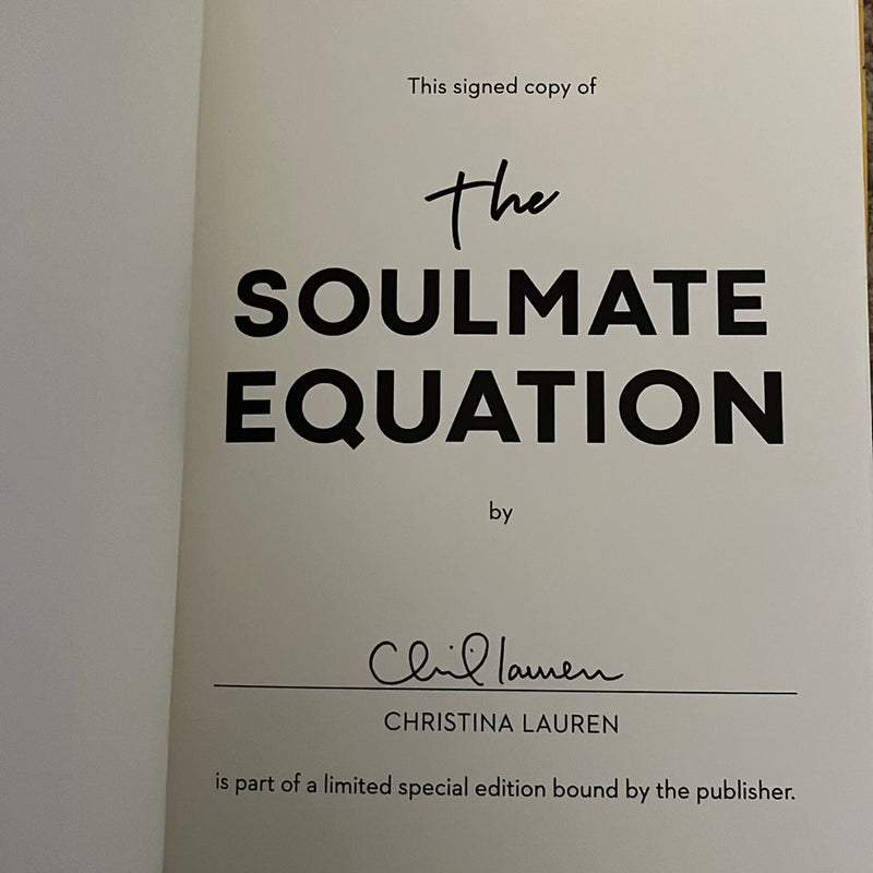 Signed- The Soulmate Equation 