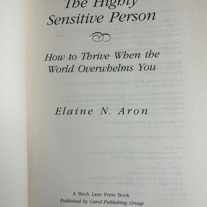 The Highly Sensitive Person