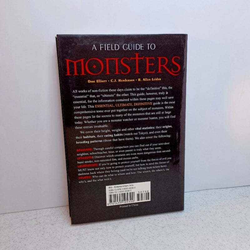 A Field Guide to Monsters