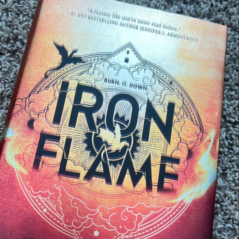 Iron Flame (Italy print, misprinted dust jacket)