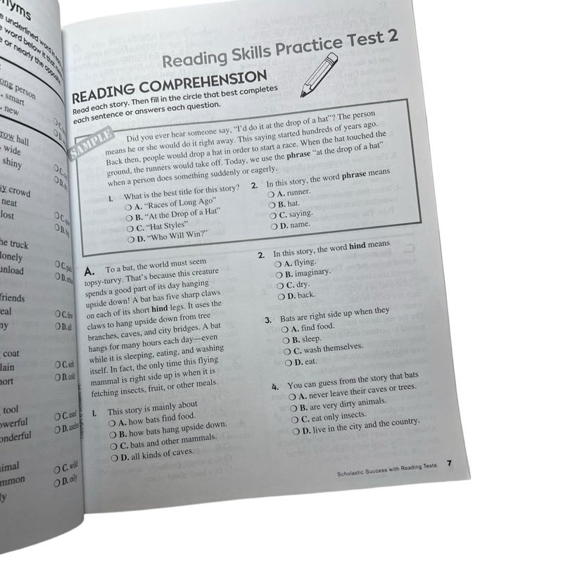 Scholastic Success with Reading Tests