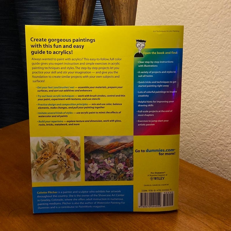 Acrylic Painting for Dummies by Colette Pitcher, Paperback Pangobooks