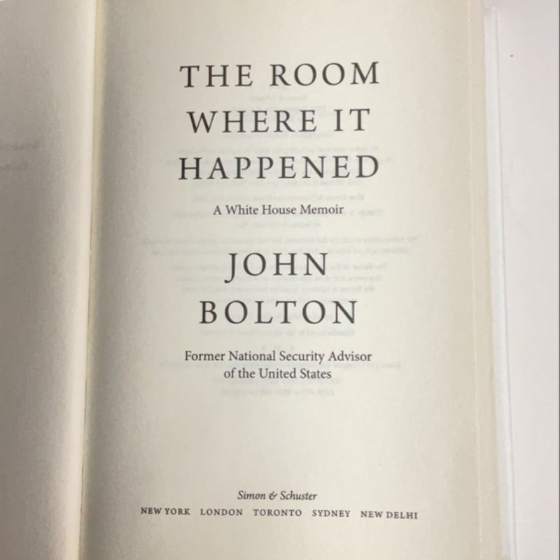 The Room Where It Happened