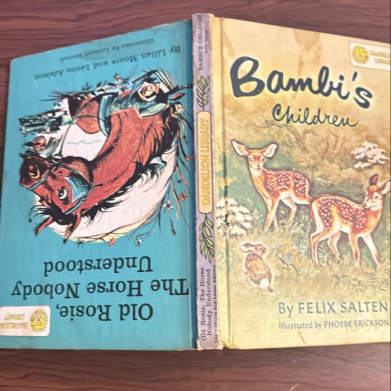 Bambi's Children/Old Rosie, the Horse Nobody Understood Flip Book (Dandelion Library)