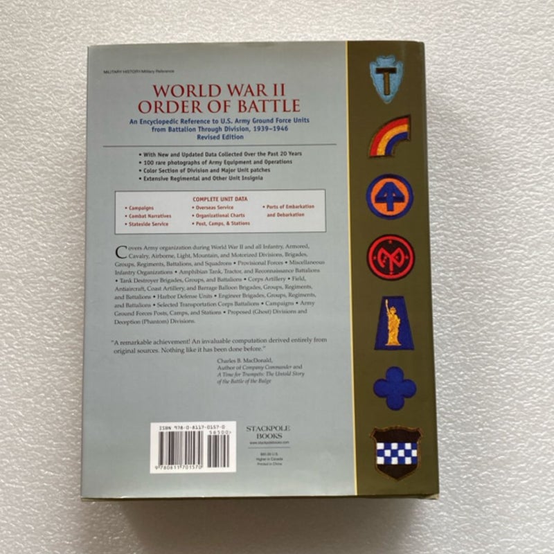 World War II Order of Battle
