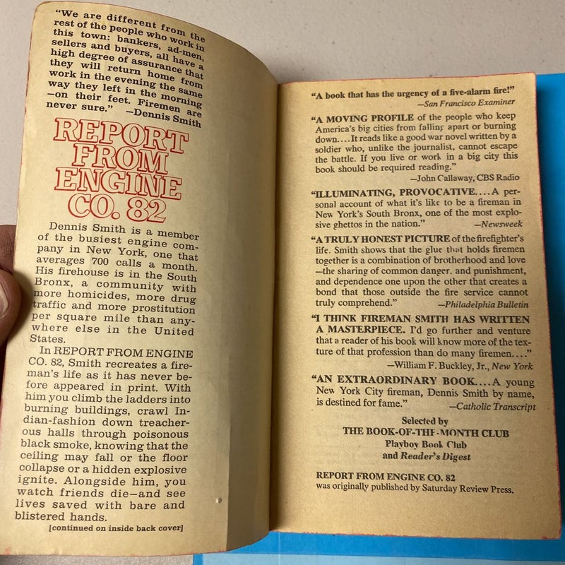 Report from Engine Co. 82