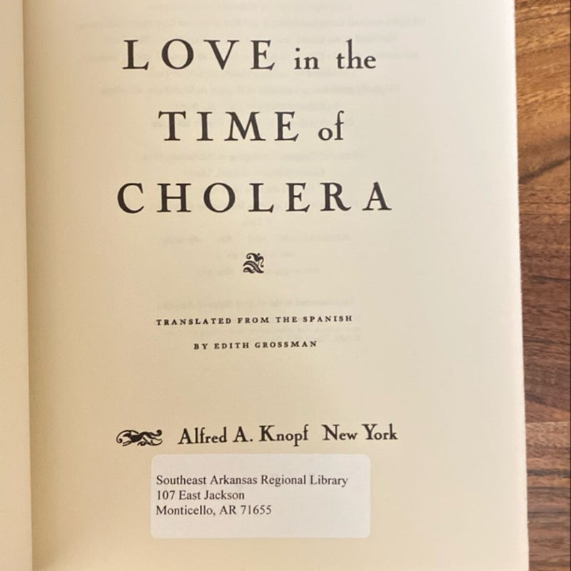 Love in the Time of Cholera