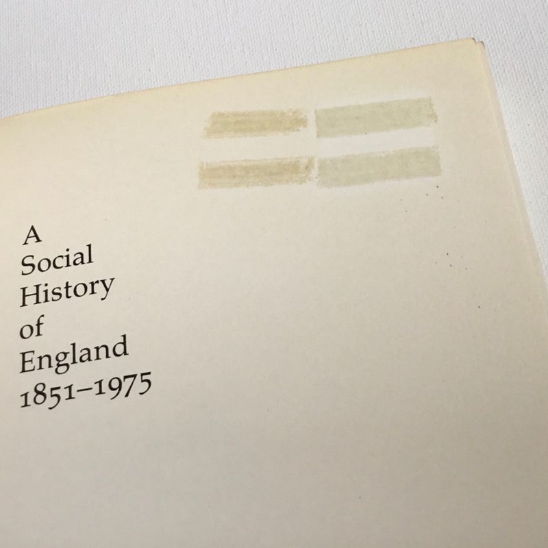 A Social History of England, Eighteen Fifty-One to Nineteen Seventy-Five