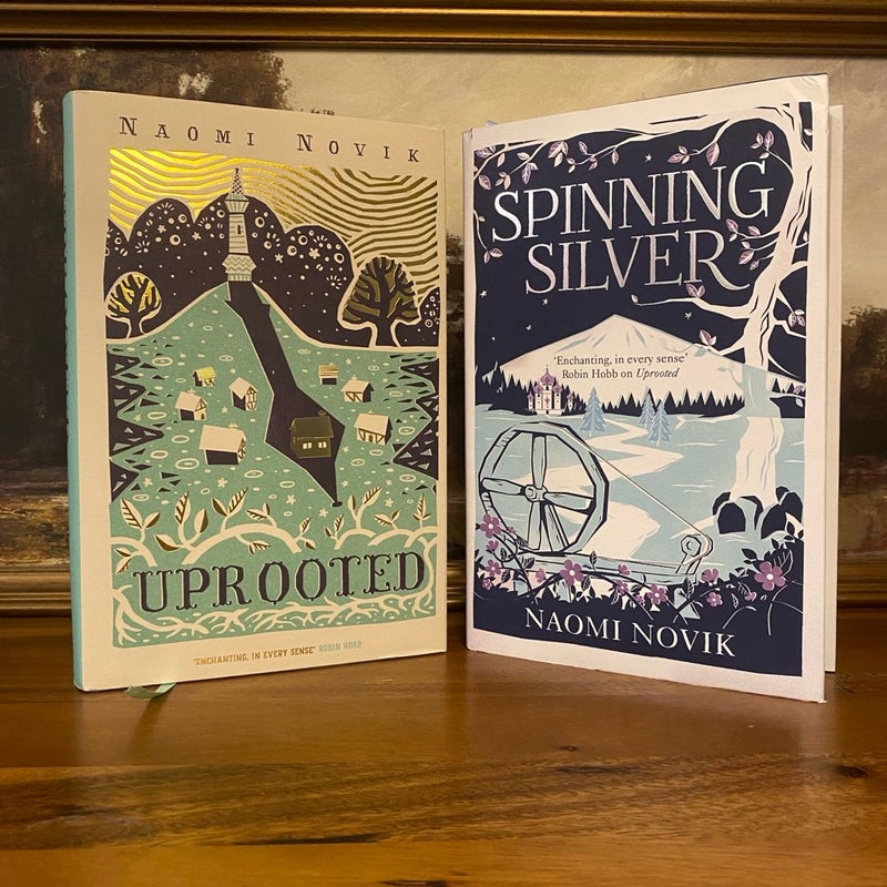 Illumicrate Spinning Silver deals & Uprooted Book Bundle