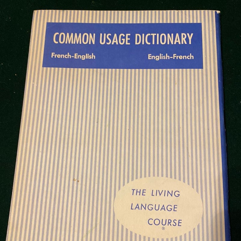 Common Usage Dictionary 