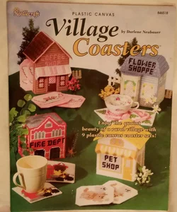 Village Coasters Plastic Canvas Pattern