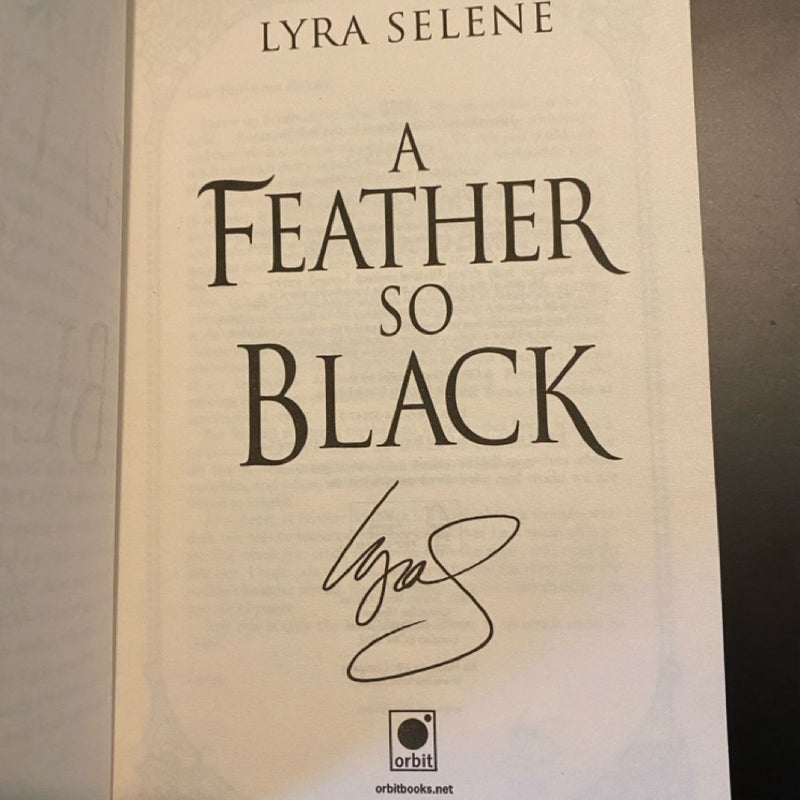 Fairyloot A Feather So Black signed sprayed special edition