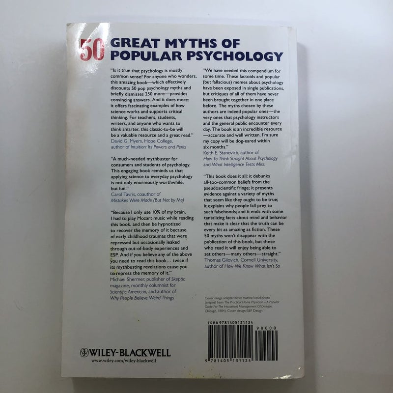 50 Great Myths of Popular Psychology