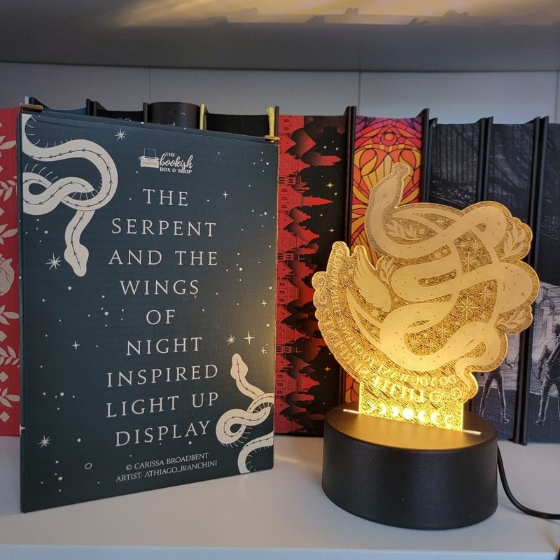 Bookish Box The Serpent and the Wings of Night Light Up Display