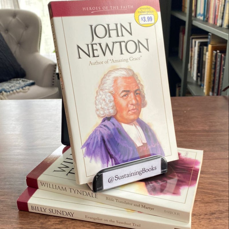 Set of 3 Heroes of the Faith: John Newton, William Tyndale, Billy Sunday