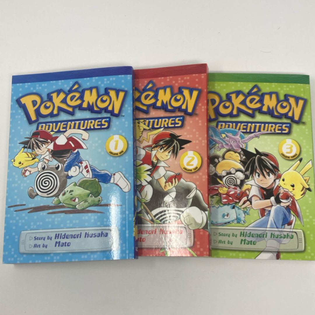 Pokémon Adventures (Red and Blue), Vol. 1-3