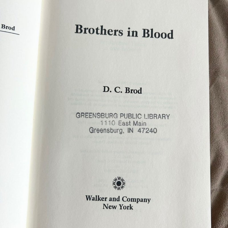 Brothers in Blood Ex Lib 4539