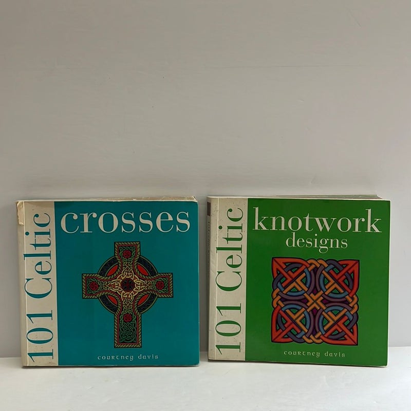 101 Celtic (2 Book) Bundle: 101 Celtic Crosses & 101 Knotwork Designs 